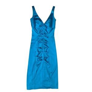 Cache Vintage Ruched Sleeveless Dress